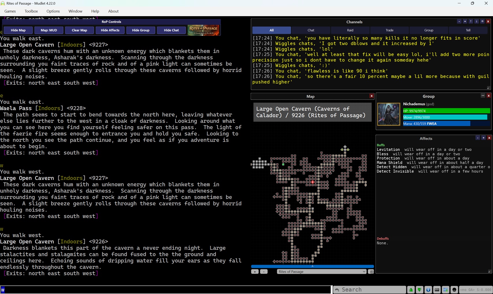 Rites of Passage Mudlet package UI